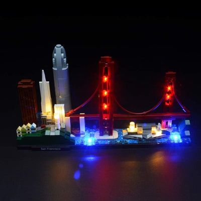 BRIKSMAX Led Beleuchtungsset für Architecture San Francisco, Kompatibel Mit Lego 21043 Bausteinen Mo