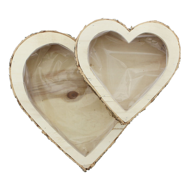 Pflanzherz Birke, im 2er Set, für Hochzeit Valentin Geburtstaggesteck, Liebe