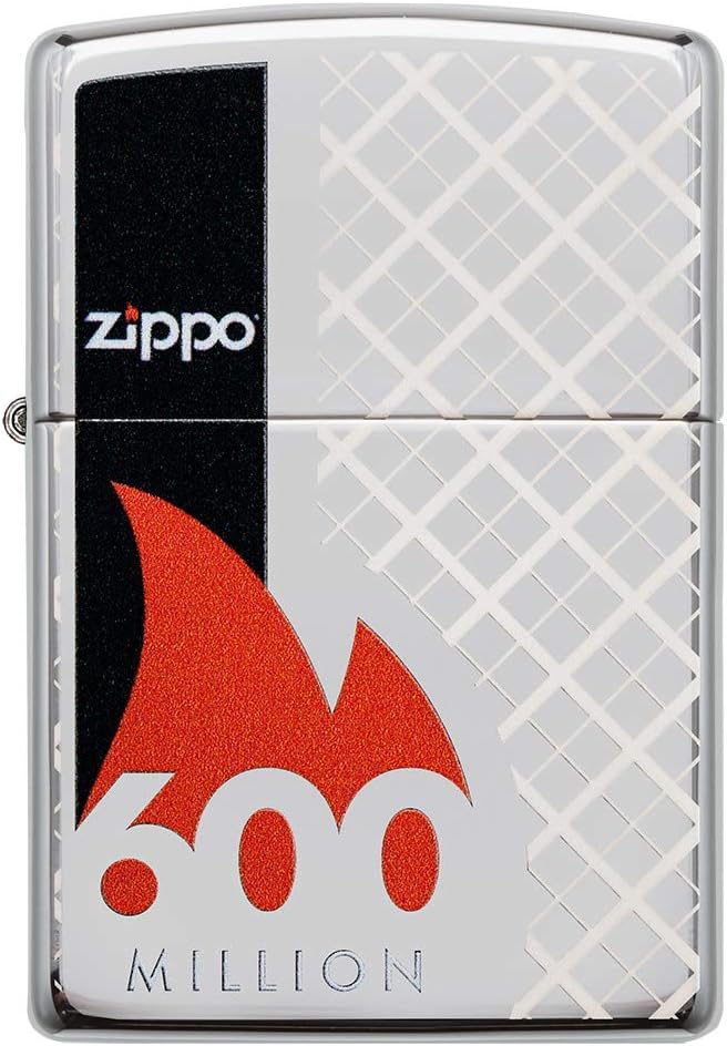 Zippo 600th Million Lighter Commemorative Lighter-600th Limited Edition, Chrom, Pocket Size, Chrom