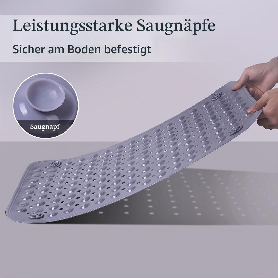 Duschmatte rutschfest 50x80cm,Antirutschmatte Dusche mit Saugnäpfen,Duscheinlage rutschfest mit Abla