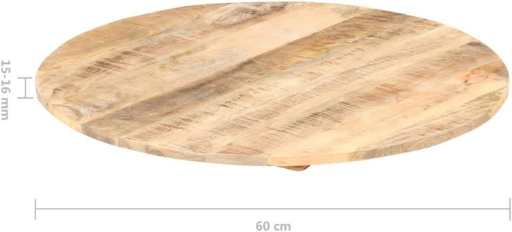 vidaXL Mangoholz Massiv Tischplatte Massivholzplatte Holzplatte Ersatztischplatte Holz Platte für Es