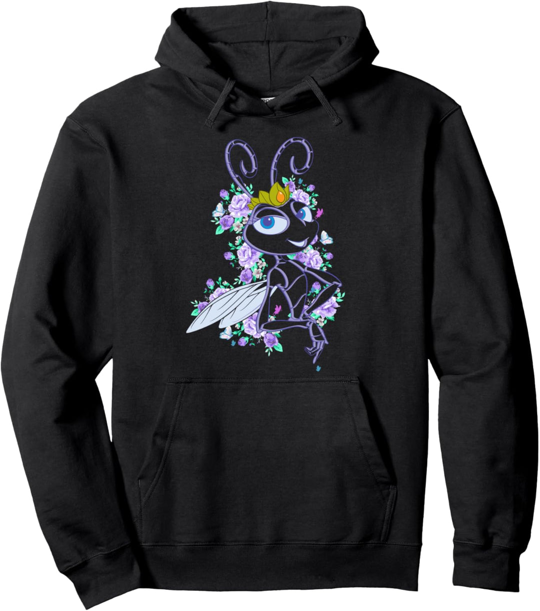 Disney Pixar Bugs Life Queen Atta Floral Pullover Hoodie