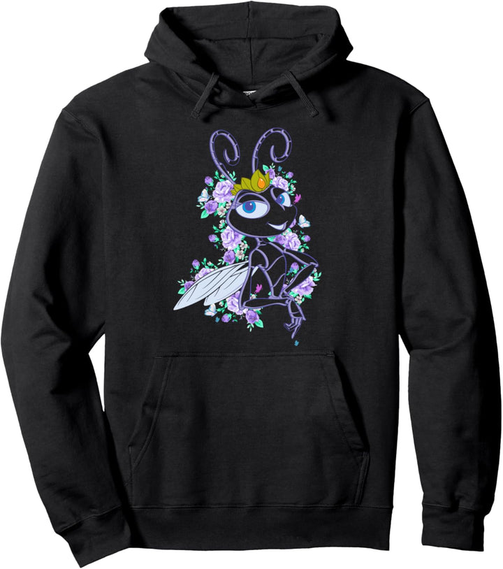 Disney Pixar Bugs Life Queen Atta Floral Pullover Hoodie