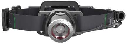 Ledlenser MH10 LED Akku Stirnlampe, extrem helle 600 Lumen, 120 Std. Laufzeit, wiederaufladbar, rote