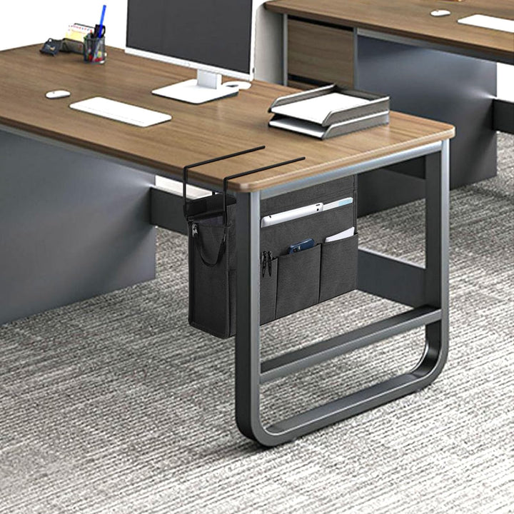 MASTLU Hängeorganizer Büro Organisation Unter Schreibtisch, Hängetasche Aufbewahrungstasche Betttasc