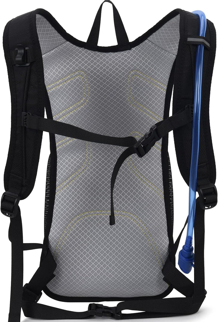 BBAIYULE® Trinkrucksack mit Trinkblase 2L, BPA-Frei | Trinkrucksack 2l mit Reflektoren | Rucksack mi