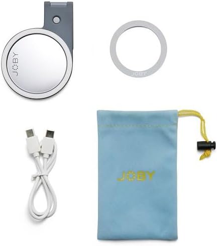 JOBY Beamo Ringlicht, Kompatibel mit MagSafe, LED Ringlicht, Mit Jedem Smartphone Nutzbar Dank des M