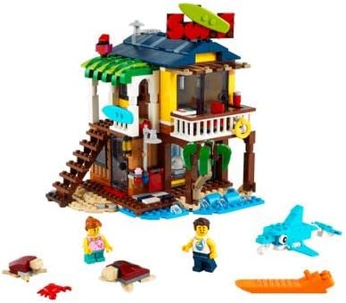 LEGO Creator 3in1 Surfer Beach House 31118 Building Kit Featuring Beach Hut and Animal Toys, New 202