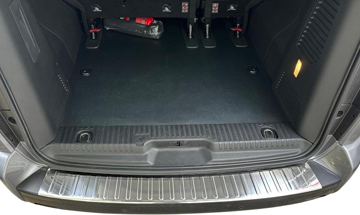 RECAMBO Ladekantenschutz Edelstahl Hochglanz poliert, Chrom Look - kompatibel für Toyota ProAce - BJ