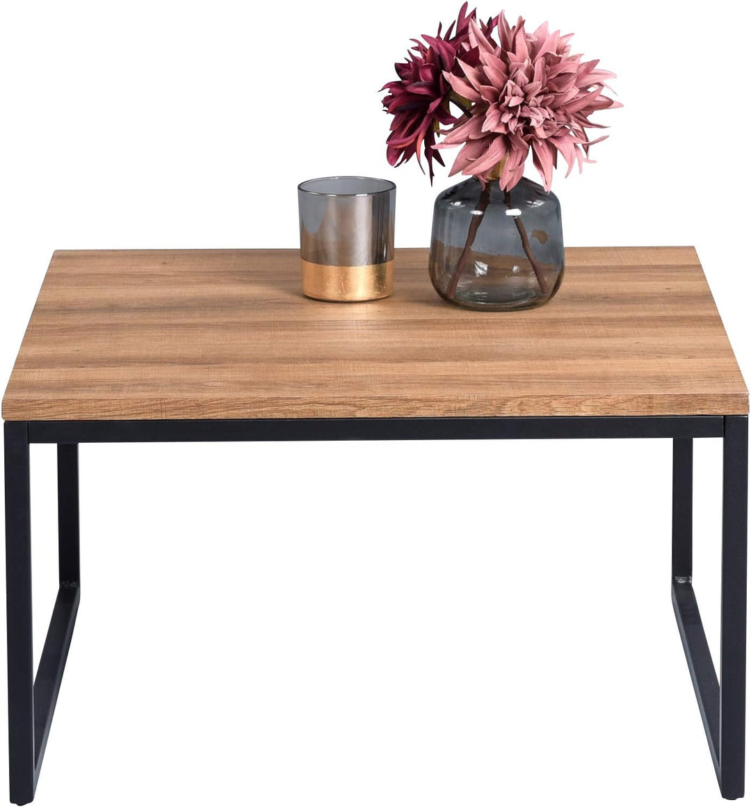 M2 Kollektion Jakarta 1 Couchtisch, MDF Dekor Eiche braun, 60x60cm, Höhe 35cm, Jakarta 1