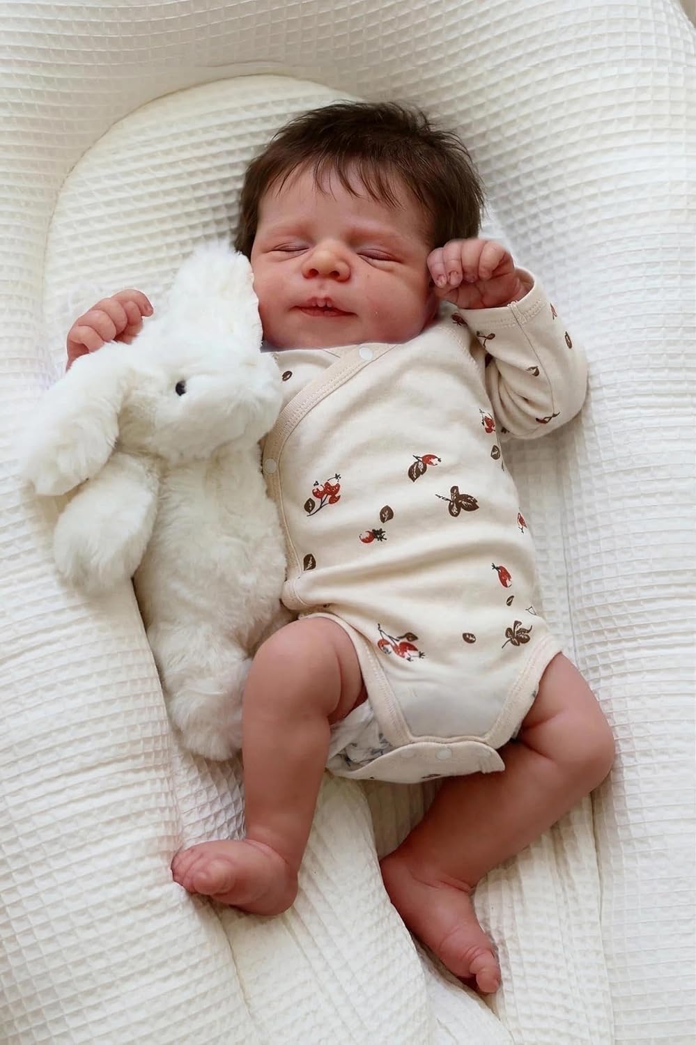 Zero pam Reborn Baby Vollsilikon Lebensecht-48CM Silikon Baby Mädchen, Babypuppen Wie Echt, Echte Ba