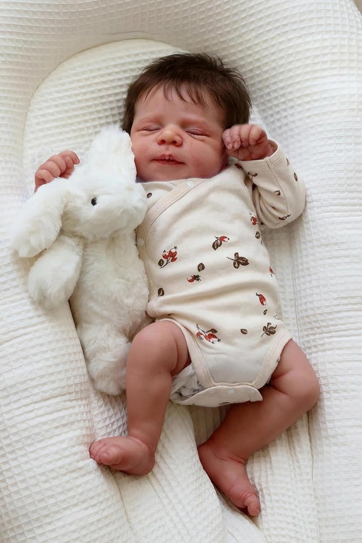 Zero pam Reborn Baby Vollsilikon Lebensecht-48CM Silikon Baby Mädchen, Babypuppen Wie Echt, Echte Ba