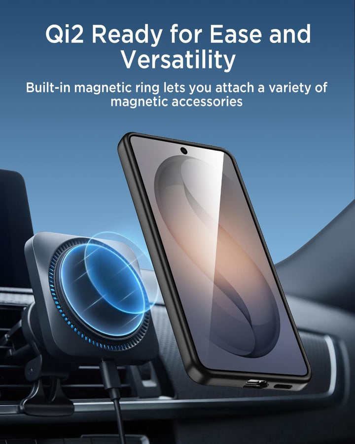 Miimall Magnetische Hülle Kompatibel mit Samsung Galaxy S26 Ultra Hülle Ultradünn 2026, PC+TPU Stoss