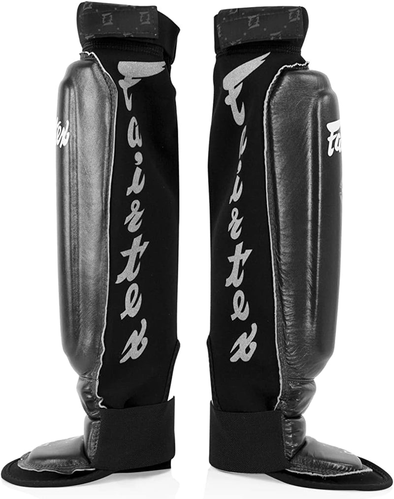 Fairtex MMA Neophrene Schienbein und Spannschoner Schwarz L, Schwarz L