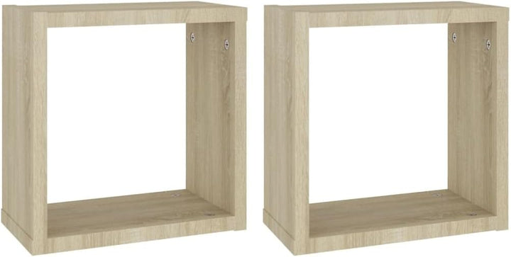 vidaXL 2X Würfelregal Wandregal Hängeregal Cube Lounge CD Regal Dekoregal Bücherregal Schweberegal W