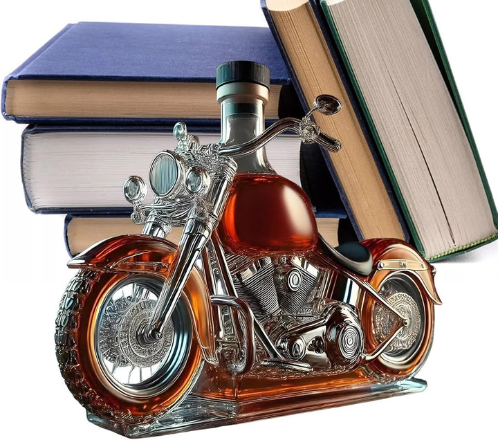 Glasflasche Motorrad Whisky Dekanter, Motorrad Wein Dekanter, Motorradglas Leere Flasche, Lustige Ge