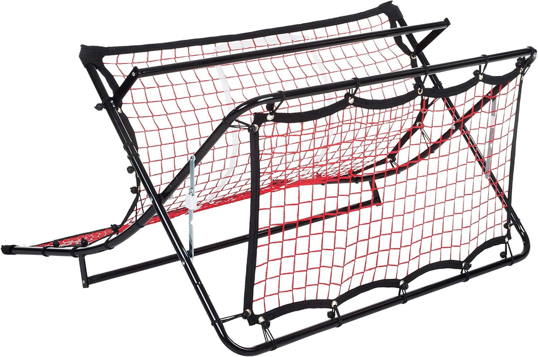 Pure 2Improve Unisex Soccer Trampolin Rebounder, Schwarz/Rot, 111.7 cm/105.5 x 63.5 cm