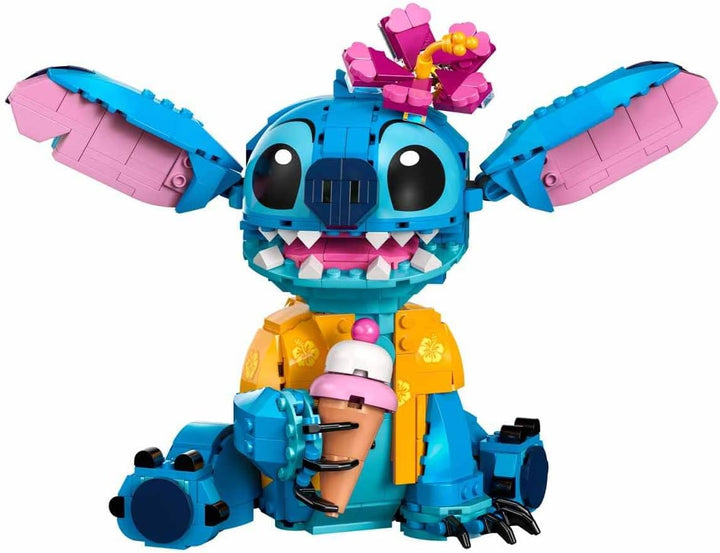 LEGO | Disney 43249 Stitch, Jeu de Construction pour Enfants, Cornet de Glace et Figurine Single, Si