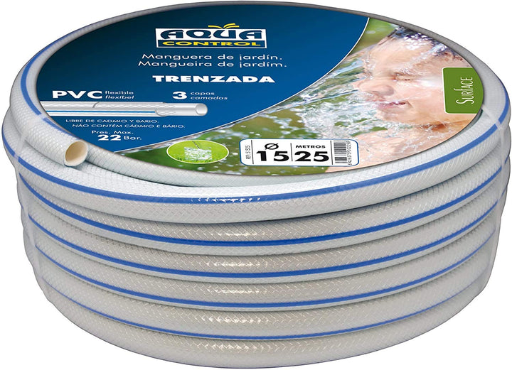 Aqua Control 51525 – Gartenschlauch, 15 x 25 m, weiss