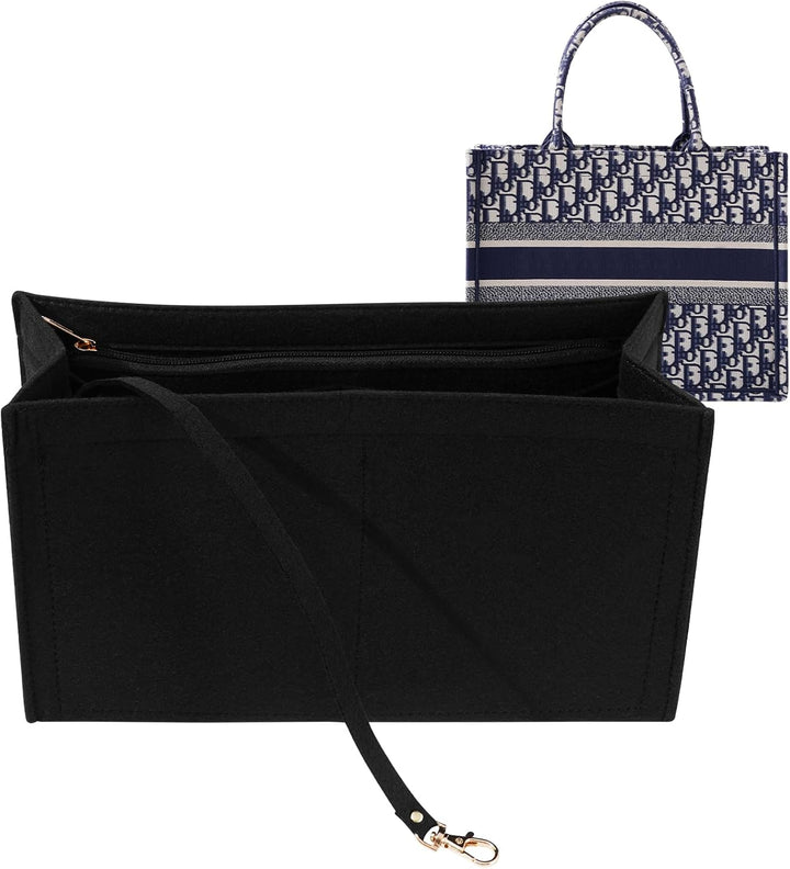 LOUKAYCCI Geldbörsen-Organizer-Einsatz für Dior-Buchtasche, grosse Tascheneinsatz, Premium-Filz-Eins