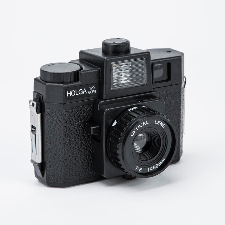 Anton & HOLGA 120GCFN Rollfim Camera Set (incl. B+W Film+Batterie) Optical Glas Lens AK3-120GCFN-BS,