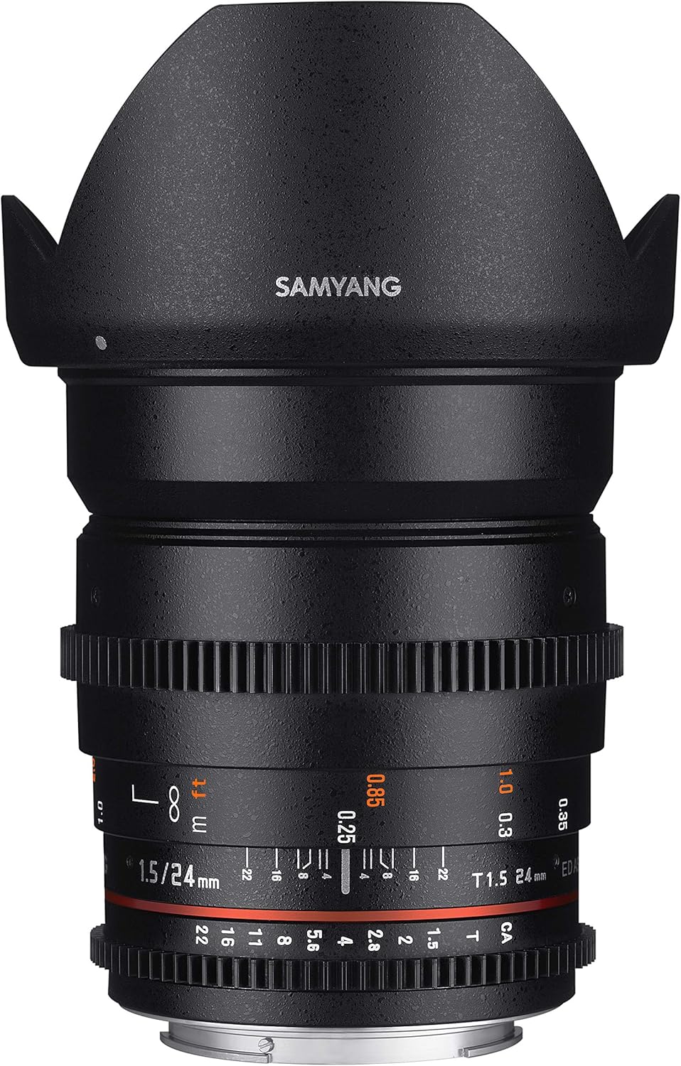 SAMYANG 13024T1.5F T1.5 VDSLR ED UMC II Objektiv für Anschluss Fuji X (24mm), für Anschluss Fuji X