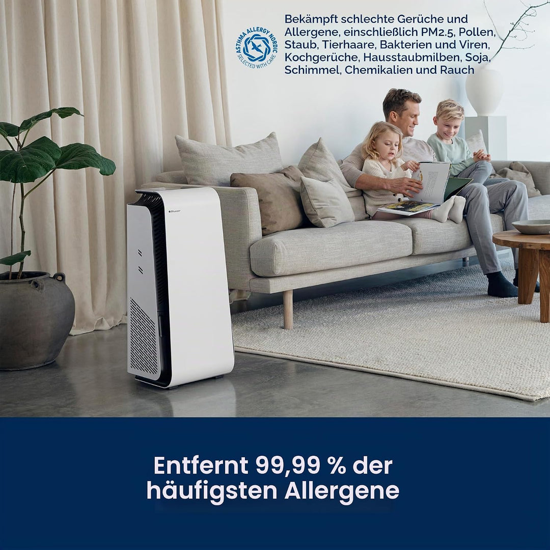 BLUEAIR Luftreiniger für Zuhause, reinigt 91 m² in 30 min, Luftreiniger mit GermShield-Technologie g