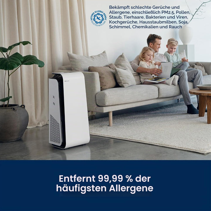 BLUEAIR Luftreiniger für Zuhause, reinigt 91 m² in 30 min, Luftreiniger mit GermShield-Technologie g