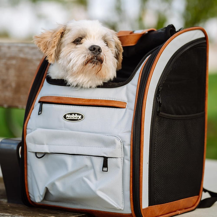 Nobby Rucksack Tomek hellgrau; L: 43 x 20 x 28 cm, hellgrau