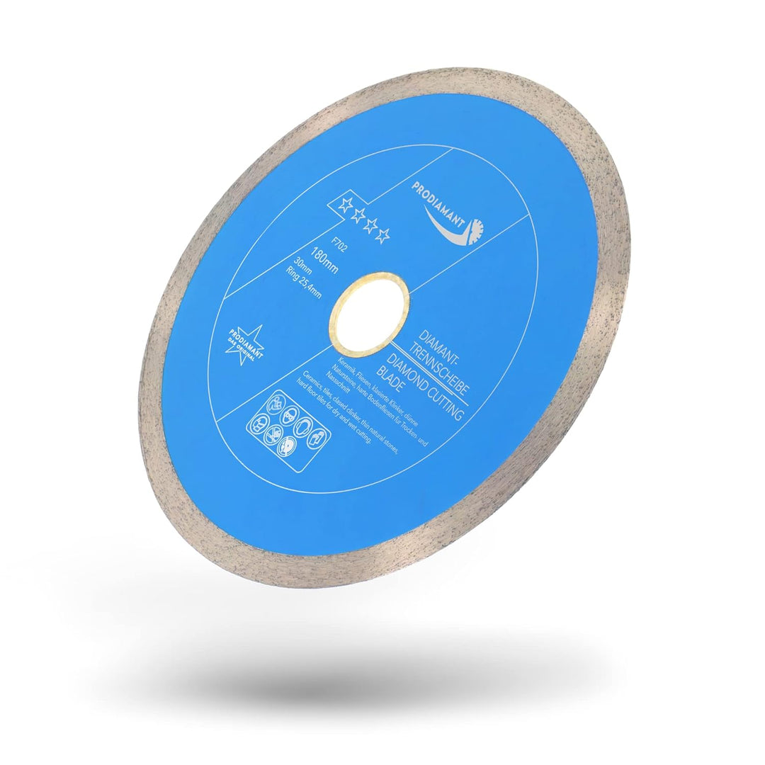 PRODIAMANT Profi Diamant-Trennscheibe PRORIM 180 mm x 30/25,4 mm kein ausbrechen bei glasierten Flie