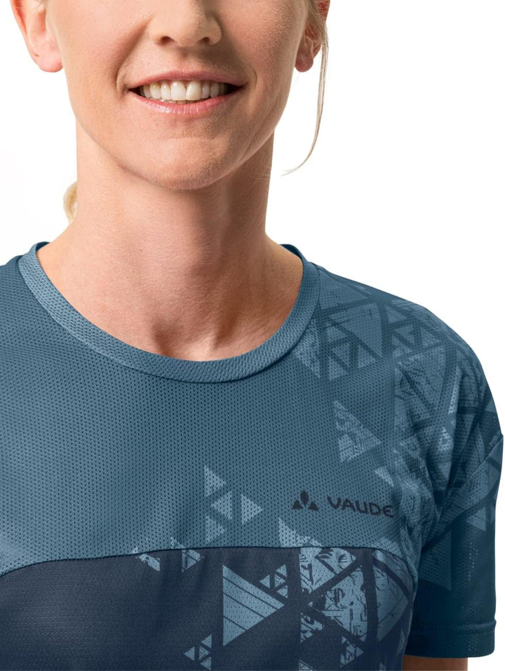 VAUDE Damen Women's Moab T-Shirt Vi T-Shirt, 42 Blue Gray
