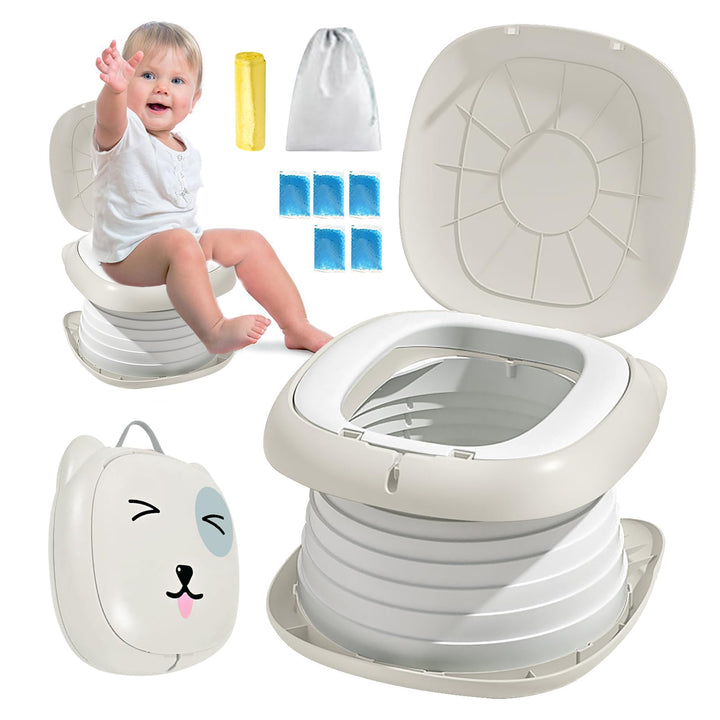Faltbarer Toilettensitz für Kinder, Reisetöpfchen für Auto, Outdoor & Indoor, Praktisch für Camping