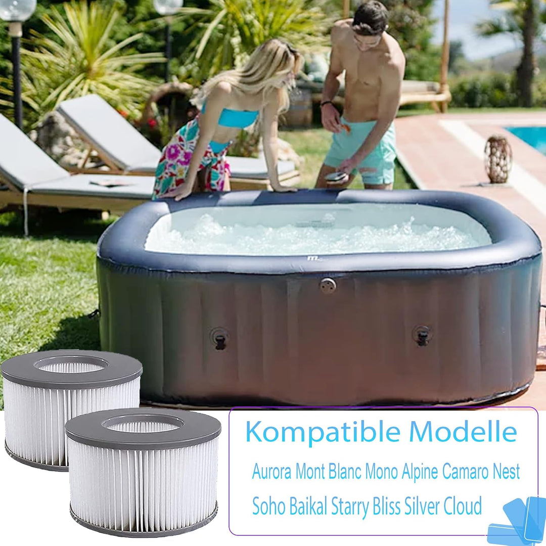 KGC Ersatz Filterkartuschen für MSpa Filter, 6 Stück Ersatzfilter kompatibel mit Whirlpool MSpa Mode