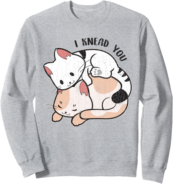 Lustiges Niedliche Katzen Kneten Design für Ihn Sie Sweatshirt