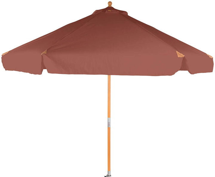 Royal Gardineer Gartenschirm: Neigbarer Sonnenschirm mit Holzgestell, UV-Schutz 50+, Ø 3 m, taupe (H