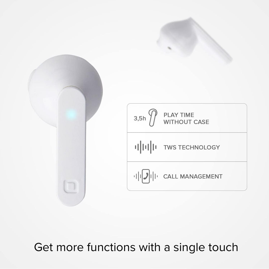 SBS TWS Air Free Wireless Kopfhörer mit Multifunktions-Touch-Steuerung, Ladestation, ideal für Musik