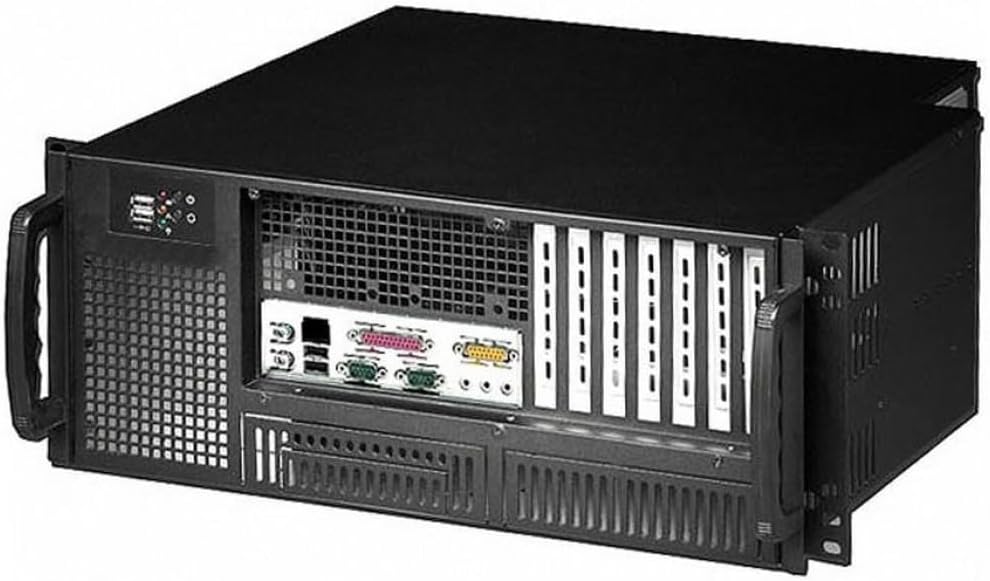 Industrial Chassis 19" Pc ATX 4U 4U Ultra Compatto Schwarz, 4U Ultra Compatto Schwarz