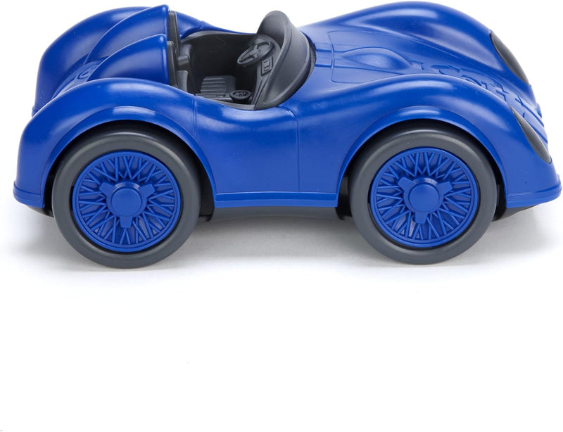 Green Toys 8671479 Rennwagen blau, Spielzeugauto, nachhaltiges Spielfahrzeug für Kinder ab 12 Monate