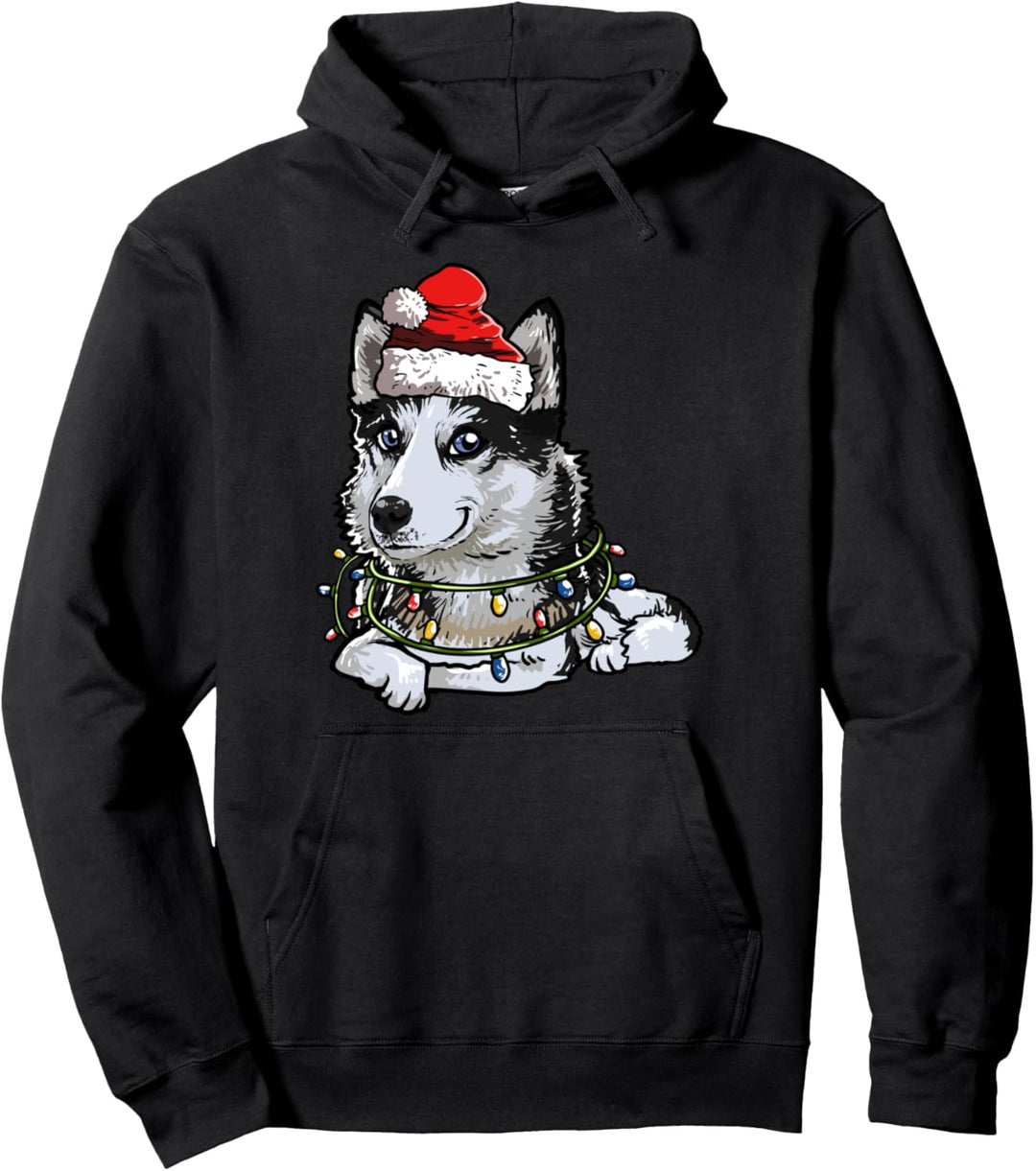 Siberian Husky Weihnachten Geschenk X-Mas Hunde Kostüm Pullover Hoodie