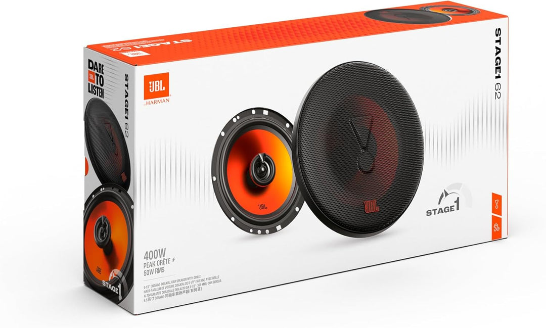 JBL Stage1 GEN2 62 Koaxial Lautsprecher Auto 165mm (6,5 Zoll): von Harman Kardon Car HiFi mit 50W RM