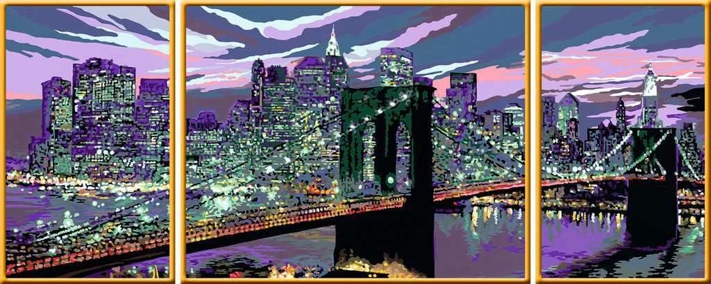 Ravensburger Malen nach Zahlen 28951 - Skyline von New York - Für Erwachsene und Kinder ab 14 Jahren