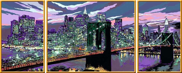 Ravensburger Malen nach Zahlen 28951 - Skyline von New York - Für Erwachsene und Kinder ab 14 Jahren