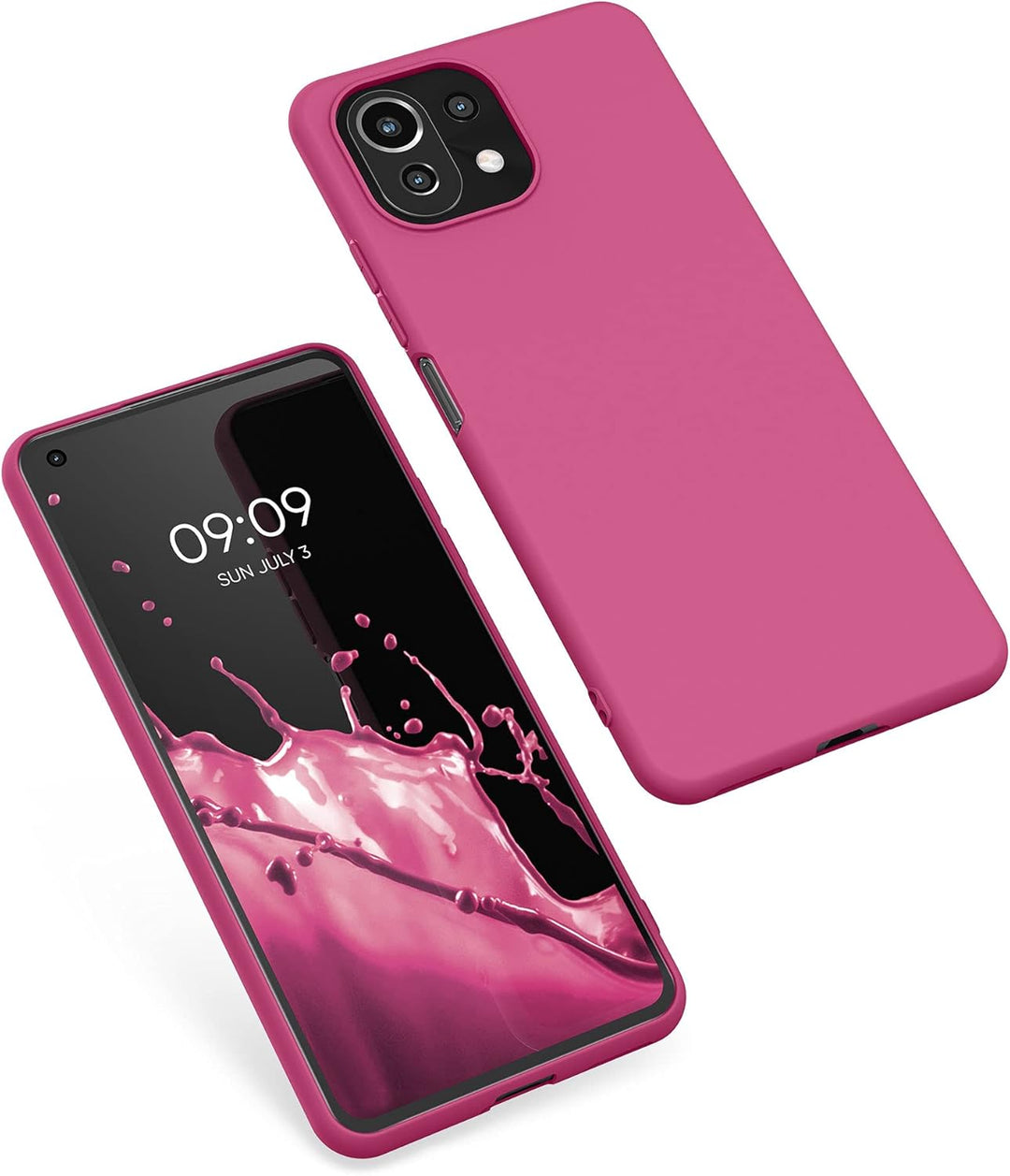 kwmobile Handyhülle für Xiaomi 11 Lite (5G) NE/Mi 11 Lite (5G) Hülle - TPU Case - Kabelloses Laden -