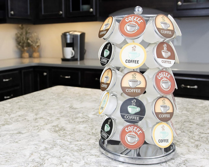 NIFTY K-Cup Karussell in Chrom für 35 K-Cups. chrome 1 Stück, Chrome 1 St&amp;