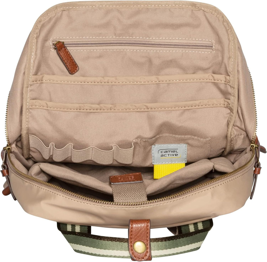 camel active bags Bari Damen Rucksack Backpack, 14 L Beige Beige 29x14x35, Beige 29x14x35