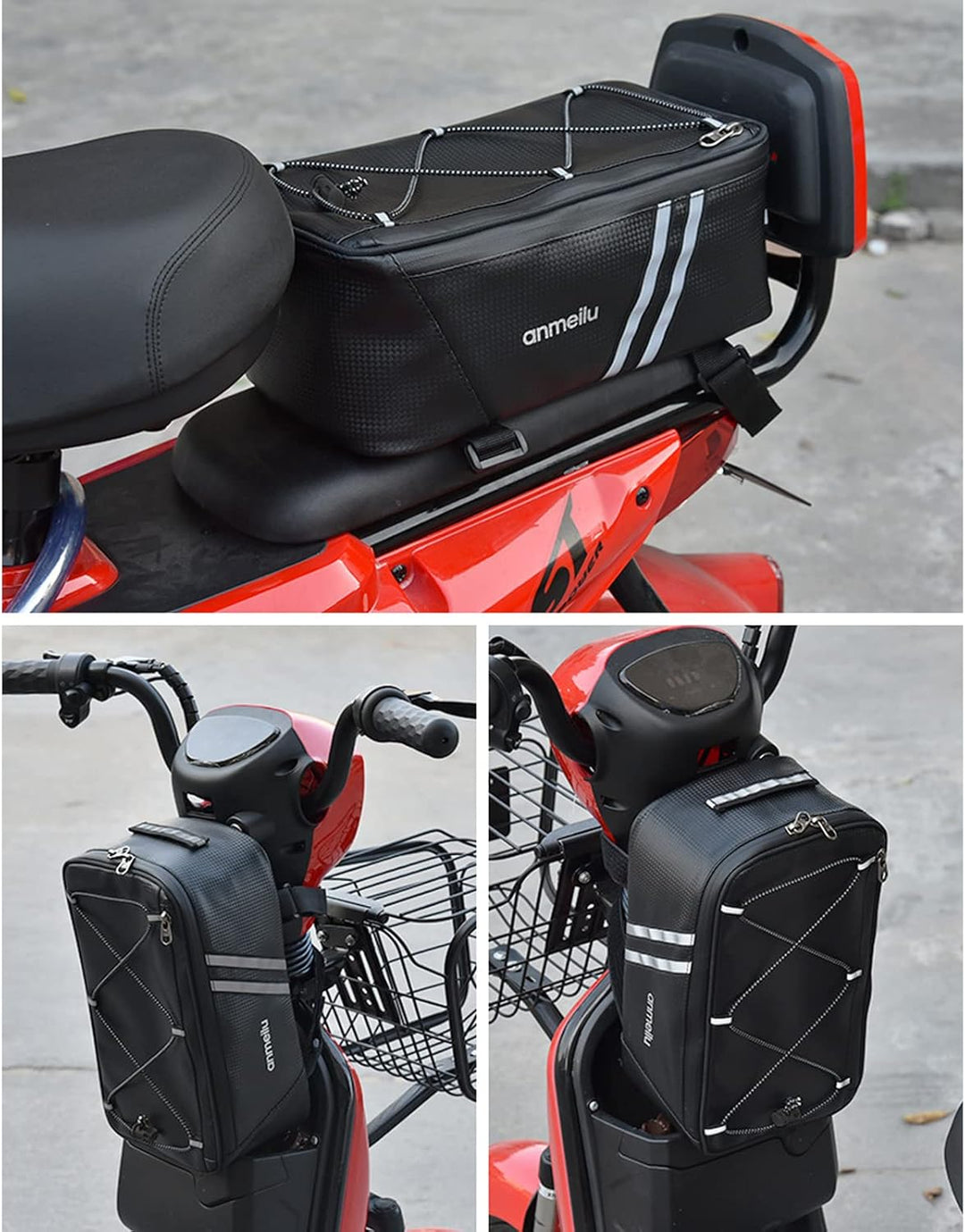 Wasserdichte Gepäckträgertasche für Scooter Fahrrad für Xiaomi M365 1S Pro 2 Mi 3 Elektroroller Aufb