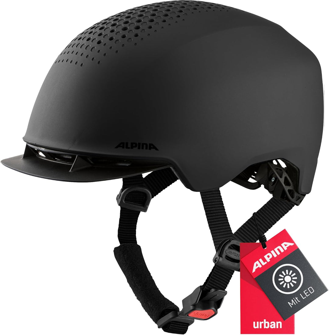 ALPINA Idol Helm schwarz 52-56 cm, 52-56 cm