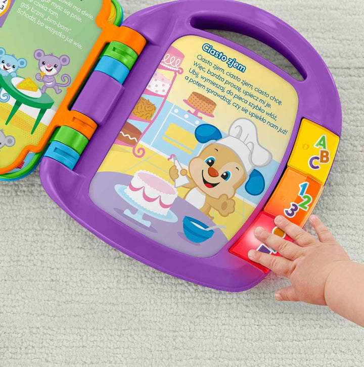Fisher-Price Lernspass Liederbuch Baby | Baby Musik Buch ab 6 Monate | Baby Musikspielzeug | Elektro