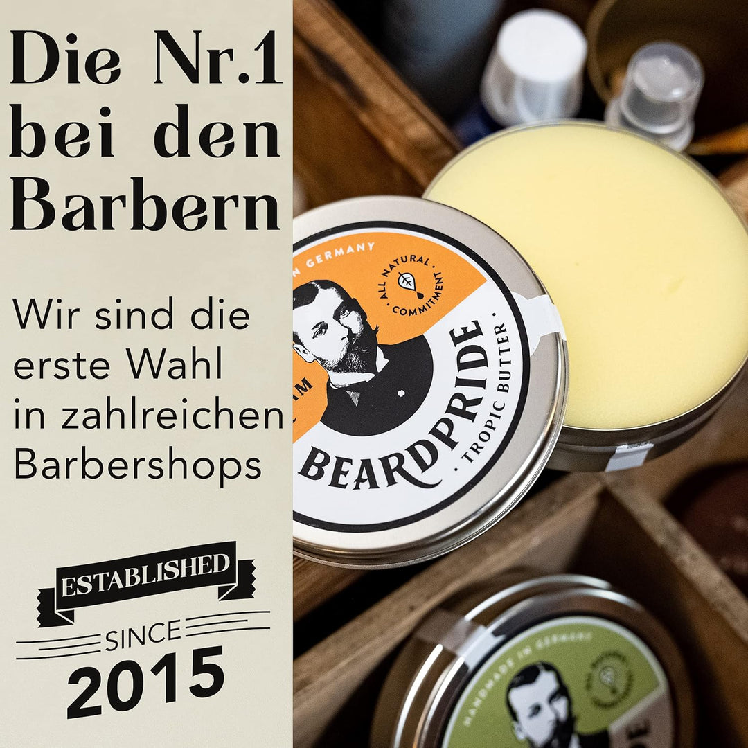 BEARDPRIDE Bart Balsam I Bartpflege Bartbalsam Herren vegan I Das Original Beard Balm zur Bartpflege