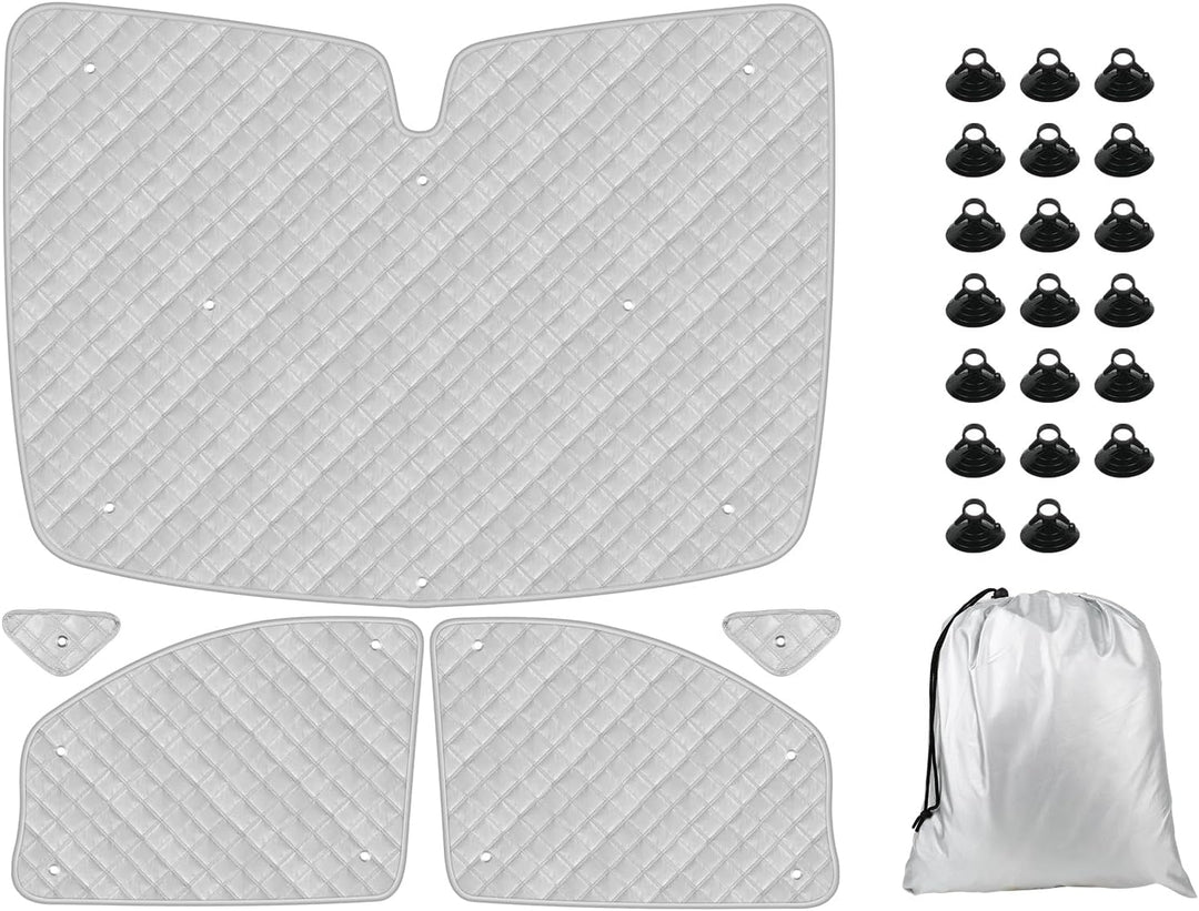 Thermomatte Fahrerhaus Innen Kompatibel mit 2003-2014 Mercedes-Benz VITO II W639/Viano, 7PCS Faltbar